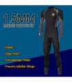 1.5mm Neoprene Mens Diving Suit Adults Full One-piece Wetsuit Back Zipper Cold-proof Long Sleeve Swimming Suit Kayak Surf Sports