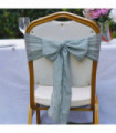 10-100Pcs Terracotta Chair Sashes for Wedding Chair Covers Cheesecloth Chair Bow Sashes Chair Ribbons for Party Ceremony 7x98In