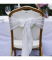 10-100Pcs Terracotta Chair Sashes for Wedding Chair Covers Cheesecloth Chair Bow Sashes Chair Ribbons for Party Ceremony 7x98In