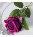 100 Pcs Artificial Velvet Silk Rose Flower Bouquet Real Looking Fake Roses Home Wedding Centerpieces Party Decorations