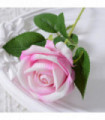 100 Pcs Artificial Velvet Silk Rose Flower Bouquet Real Looking Fake Roses Home Wedding Centerpieces Party Decorations