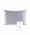 100% Natural Mulberry Silk Pillowcase With OEKO-TEX 22MM Front In 100% Silk & Back in Lenzing Tencel Fabric, 1 Pack