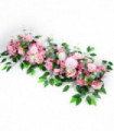 100cmArtificial Flower Row for Wedding Supply Silk Rose Peony Flower Wall Backdrop Arrangement Arch Fake Flowers Decoration DIY