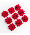 100PCS Artificial Flowers Wedding Decorative Christmas Wreaths Silk Roses Head Wholesale Bridal Accessories Clearance Home Decor