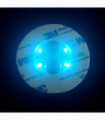 100Pcs LED Coaster Luminous Bottle Stickers Lights 6cm Lamps for Xmas Bar KTV Wedding Party Cocktail Drink Cups Vase Decor