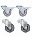 12 pcs Bolt Hole Swivel Casters 50 mm