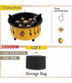 20000W 7-Core Camping Gas Burner Strong Fire Power Outdoor Portable Cassette Stove High Firepower for BBQ Camping Hiking Fishing