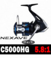 2021SHIMANO NEXAVE Fishing Reel 5.0:1/5.2:1/5.8:1/6.2:1 3+1BB 1000-C5000HG Spinning Fishing Reel AR-C Spool Seawater/Freshwater