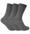 3 Pairs Ladies Thermal Diabetic Socks (4-8 UK / THRDIAL07) GRY