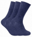 3 Pairs Mens Thermal Diabetic Socks (6-11 UK / THRDIAM03)BLU