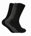 3 Pairs Mens Wool Blend Socks (WB Grey)