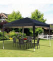 3 x 3m Garden Pop Up Gazebo Marquee Party Tent Wedding Canopy Black