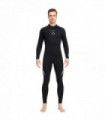 3mm Neoprene Black Splicing Wetsuit Men's Women's Long Back Zipper Surf One-piece Swimming Couple Suit Underwater Warm Suit