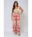 Abstract Pattern Wide Leg Trousers