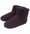 Dunlop - Mens Slippers - AARON (8 UK / Navy/Burgundy)