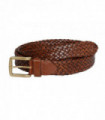 Galata Tan Plaited Leather Men Belt_34/85