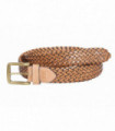 Galata Beige Plaited Leather Men Belt_34/85