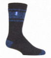 Heat Holders - Mens Twist Socks (2021) (Charcoal / Blue (Athens))