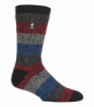 Heat Holders - Mens Twist Socks (2021) (Black / Grey / Red (Milan))