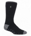 Heat Holders - Mens Siskin Slipper Socks (6-11 UK / Black)