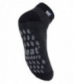 Heat Holders - Mens Low Cut Slipper Socks BIG FOOT (12-14 / LC Black / Charcoal)