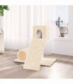 Cat Tree with Sisal Scratching Post Cream 59 cm