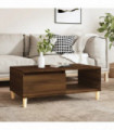 Coffee Table Brown Oak 90x50x36.5 cm Engineered Wood