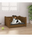 Dog Bed Honey Brown 55.5x45.5x28 cm Solid Pine Wood