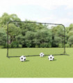 Football Rebounder Net Black 366x90x183 cm HDPE