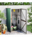 Garden Tool Shed Green 88x89x161 cm Galvanised Steel