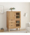 Highboard 85x43x125 cm Solid Wood Pine