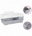 Small Animal Cage Grey 100x53x46 cm Polypropylene and Metal