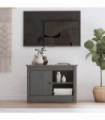 TV Cabinet Grey 70x36.5x52 cm Solid Wood Pine