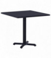 vidaXL Garden Table  Black 80x80x75 cm