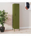 vidaXL Locker Cabinet Olive Green 35x46x180 cm Steel