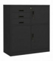 vidaXL Office Cabinet Anthracite 90x40x102 cm Steel