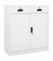 vidaXL Office Cabinet White 90x40x102 cm Steel