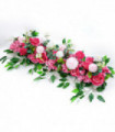 100cmArtificial Flower Row for Wedding Supply Silk Rose Peony Flower Wall Backdrop Arrangement Arch Fake Flowers Decoration DIY