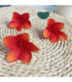 100pcs Silk Frangipane Frangipani Flower Heads 6cm 9cm Artificial Tropical Hibiscus  Flower Heads