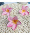 100pcs Silk Frangipane Frangipani Flower Heads 6cm 9cm Artificial Tropical Hibiscus  Flower Heads