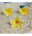 100pcs Silk Frangipane Frangipani Flower Heads 6cm 9cm Artificial Tropical Hibiscus  Flower Heads