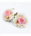 100pcs Silk Roses Flowers Wall Bathroom Accessories Christmas Decorations for Home Wedding Cheap Artificial Plants Bride Brooch