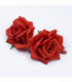 100pcs Silk Roses Flowers Wall Bathroom Accessories Christmas Decorations for Home Wedding Cheap Artificial Plants Bride Brooch