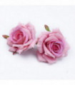 100pcs Silk Roses Flowers Wall Bathroom Accessories Christmas Decorations for Home Wedding Cheap Artificial Plants Bride Brooch