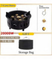 19800 7-Core Camping Stove Strong Fire Power Gase Burner Windproof Stove Electronic ignition Outdoor Stoves Hiking with Bag