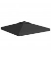 2-Tier Gazebo Top Cover 310 g/m² 3x3 m Black