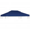 2-Tier Gazebo Top Cover 310 g/m² 4x3 m Blue