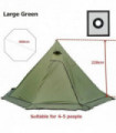 2024 New Pyramid Tent With Snow Skirt Ultralight Outdoor Camping Teepee With A Chimney Hole For Cooking Travel Backpacking Tent