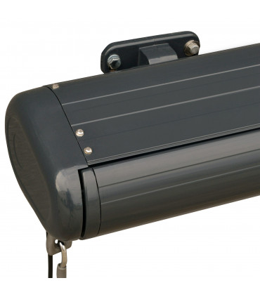 3x2.5m Electric Motorised Awning Door Window Shade w/ Cassette Grey