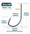 9KM Fishing Hooks Saltwater Live Bait Hook 50~200Pcs Fishing Catfish Bass Hooks Tackle Trout Fishing Octopus Hooks Accessories